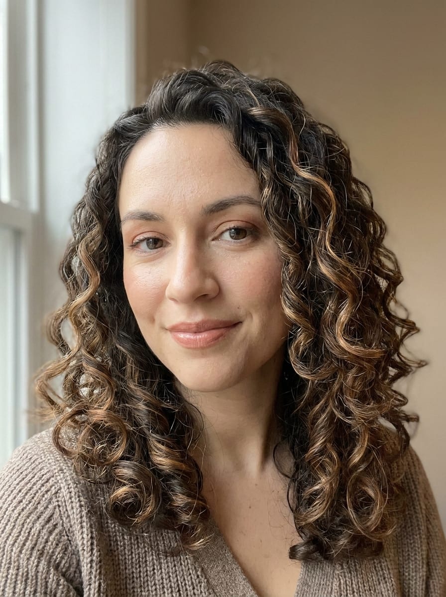 Karamell Locken - Karamell Haare Idee